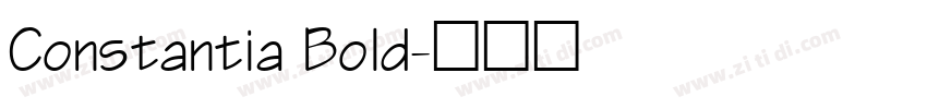 Constantia Bold字体转换